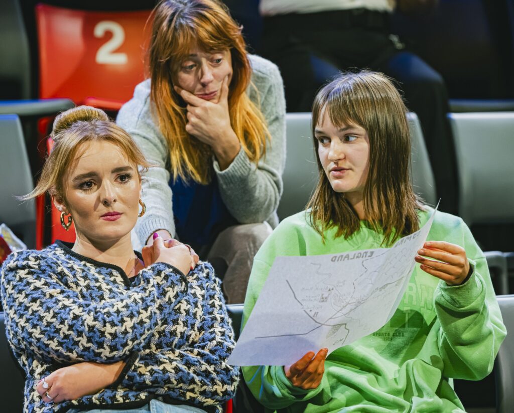 Photograph from a performance of 'The Visit'